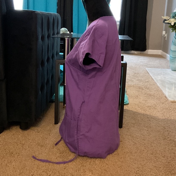 Just Love Purple V-Neck Tunic Top with Side Ties - Picture 3 of 9